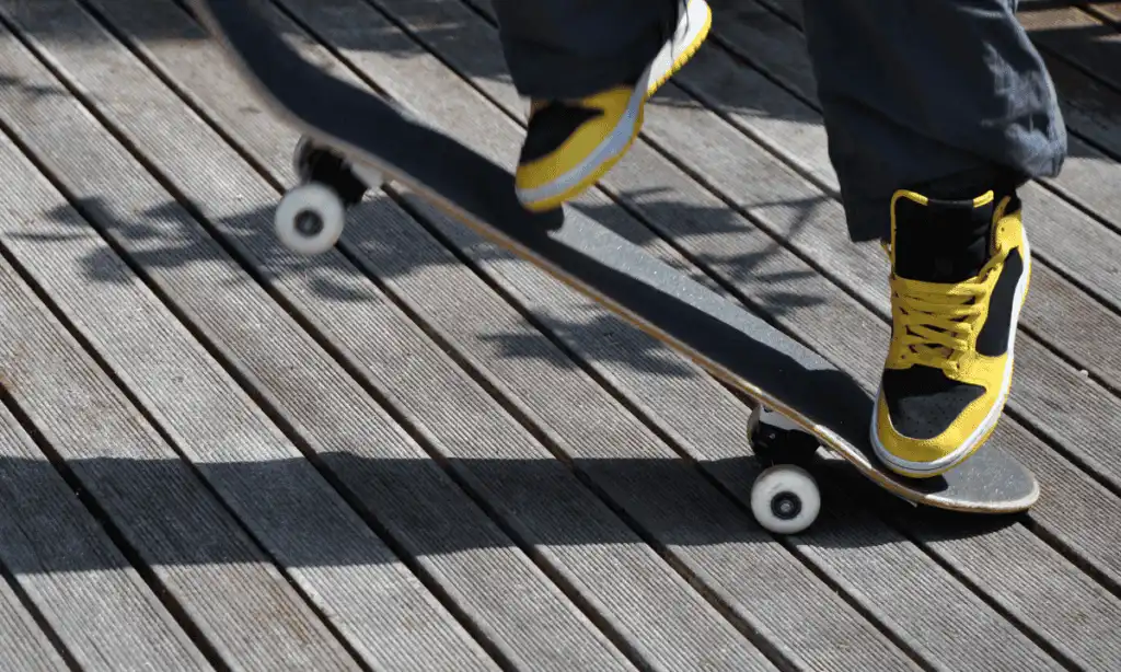 skateboard shoes yellow